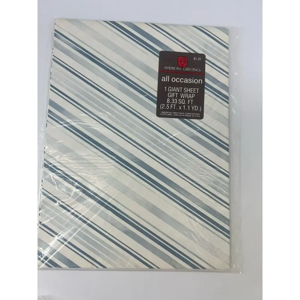 Vintage American Greetings Wrapping Paper Sheets (13) All Occasion Gift New